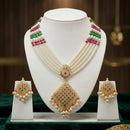 Everlasting Jadau Royal Pota Stone And Pearl Jadau Necklace Set