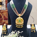 Everlasting Jadau Royal Pota Stone And Pearl Long Jadau Necklace Set