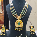 Everlasting Jadau Royal Pota Stone And Pearl Long Jadau Necklace Set