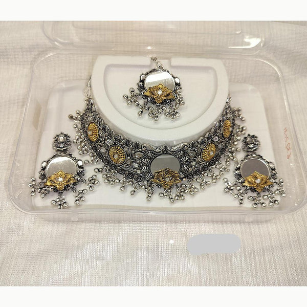 Abhinandan Oxidised Plated Necklace Set