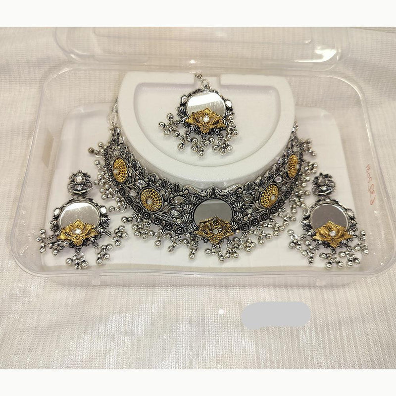 Abhinandan Oxidised Plated Necklace Set