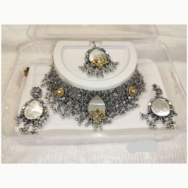 Abhinandan Oxidised Plated Necklace Set