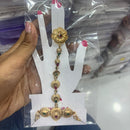 Abhinandan Kundan Stone And Pearl Pota Stone Hand Harness 