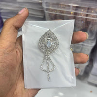 Abhinandan Glam Austrian Stone Wedding Wear Brooch