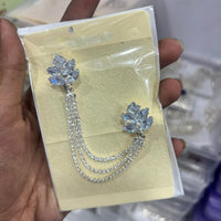 Abhinandan Glam Austrian Stone Wedding Wear Brooch