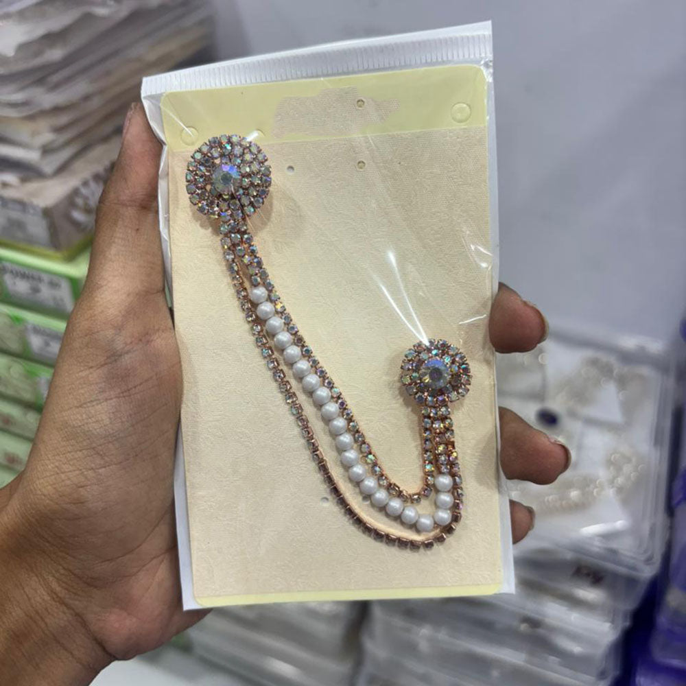 Abhinandan Glam Austrian Stone Wedding Wear Brooch