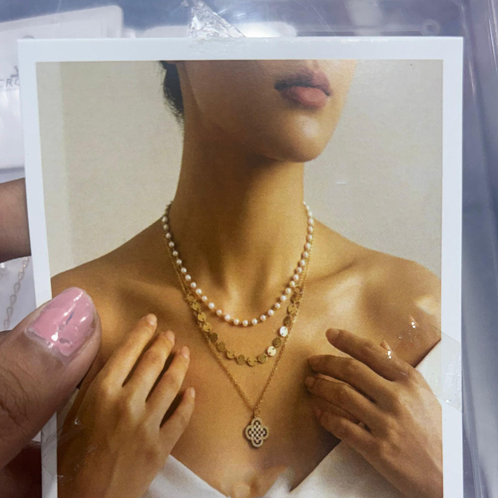 Abhinandan Western Wear Double Layer Fashion Necklace (Assorted Design)