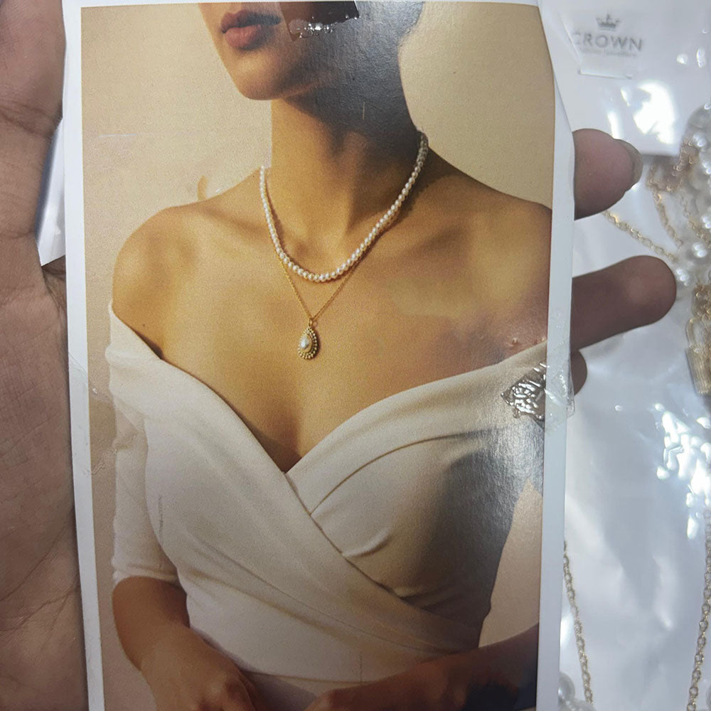 Abhinandan Western Wear Double Layer Fashion Necklace (Assorted Design)