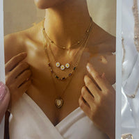 Abhinandan Western Wear Double Layer Fashion Necklace (Assorted Design)