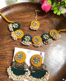 Handmade For Her  Handmade Kundan Stone Choker Necklace With Earrings For Women