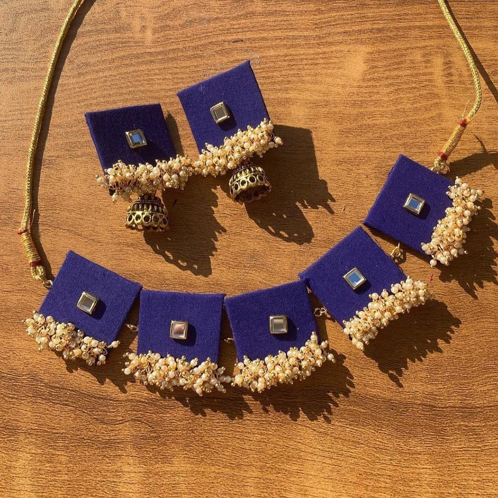 Handmade For Her  Gold Plated Pearl Handmade Necklace Set