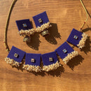 Handmade For Her  Gold Plated Pearl Handmade Necklace Set