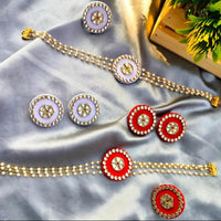 Handmade For Her  Handmade Choker Necklace Set (1Set Only)