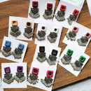 Handmade For Her  Oxidised Plated Handmade Dangler Earrings Combo