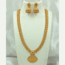 Joyful Jewel Art Matte Gold Plated Pota Stone Necklace Set
