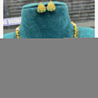 Joyful Jewel Art Divine Heritage Pota Stone Temple Design Necklace Set