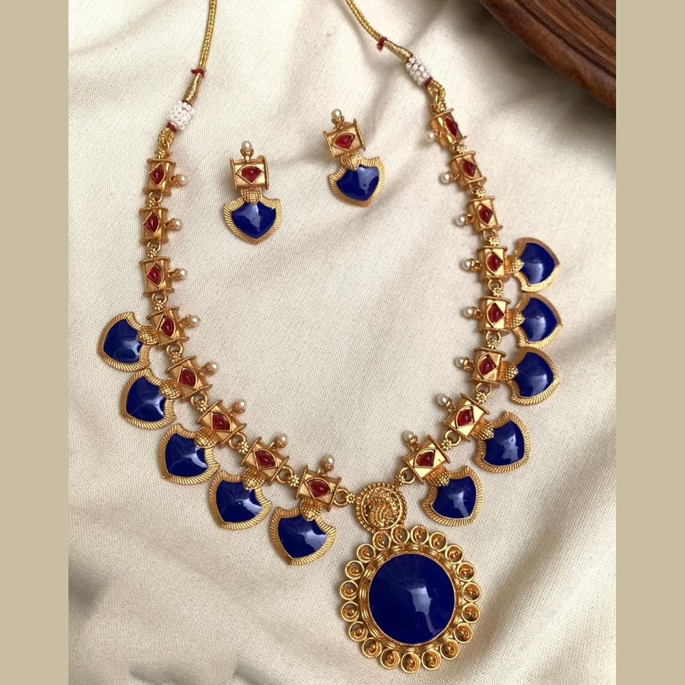 Joyful Jewel Art Timeless Beauty Pota Stone Necklace Set