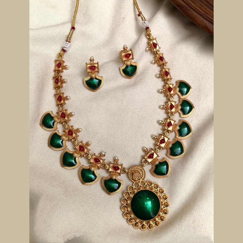 Joyful Jewel Art Timeless Beauty Pota Stone Necklace Set
