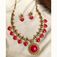Joyful Jewel Art Timeless Beauty Pota Stone Necklace Set