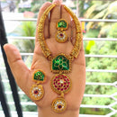 Joyful Jewel Art Elegant Pota Stone Necklace Set