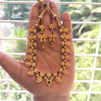 Joyful Jewel Art Regal Matte Pota Stone Necklace Set