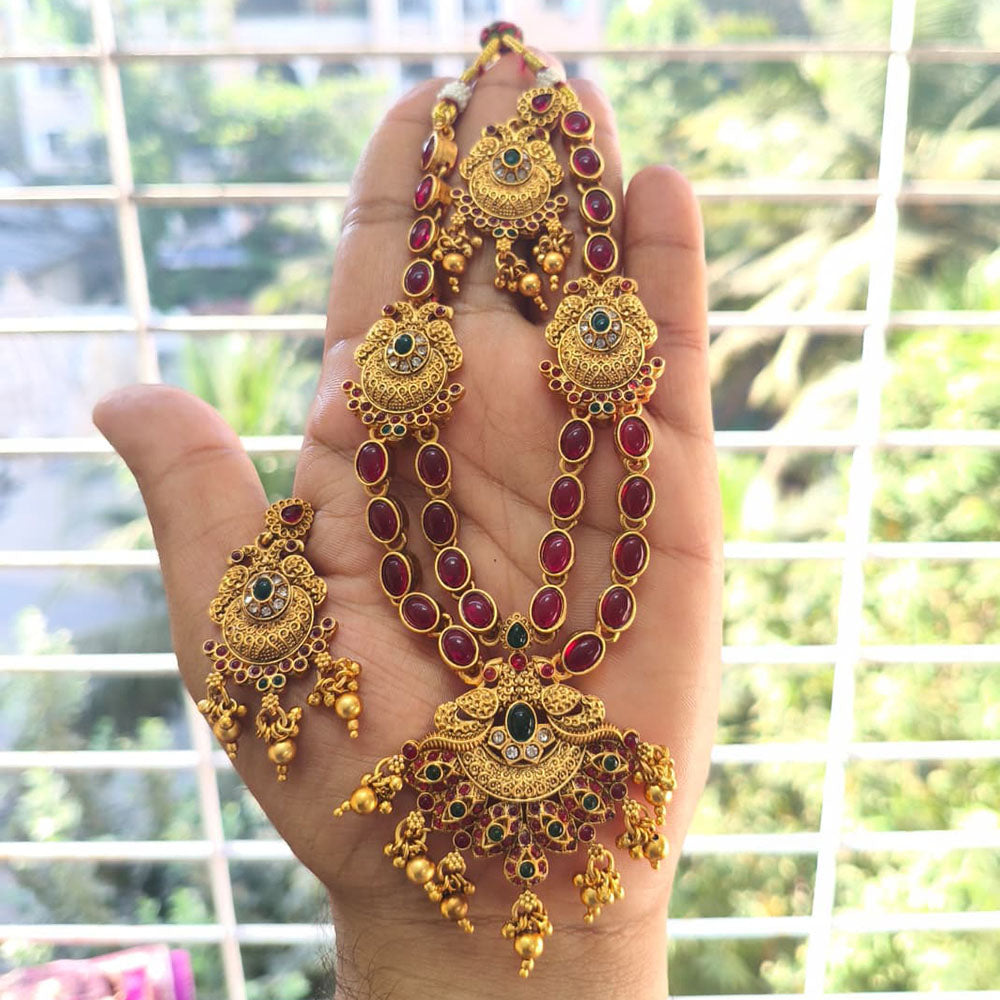 Joyful Jewel Art Heritage Pota Stone Necklace Set