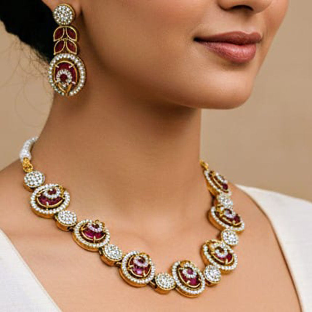 Joyful Jewel Art Classic Austrian Stone Statement Necklace Set