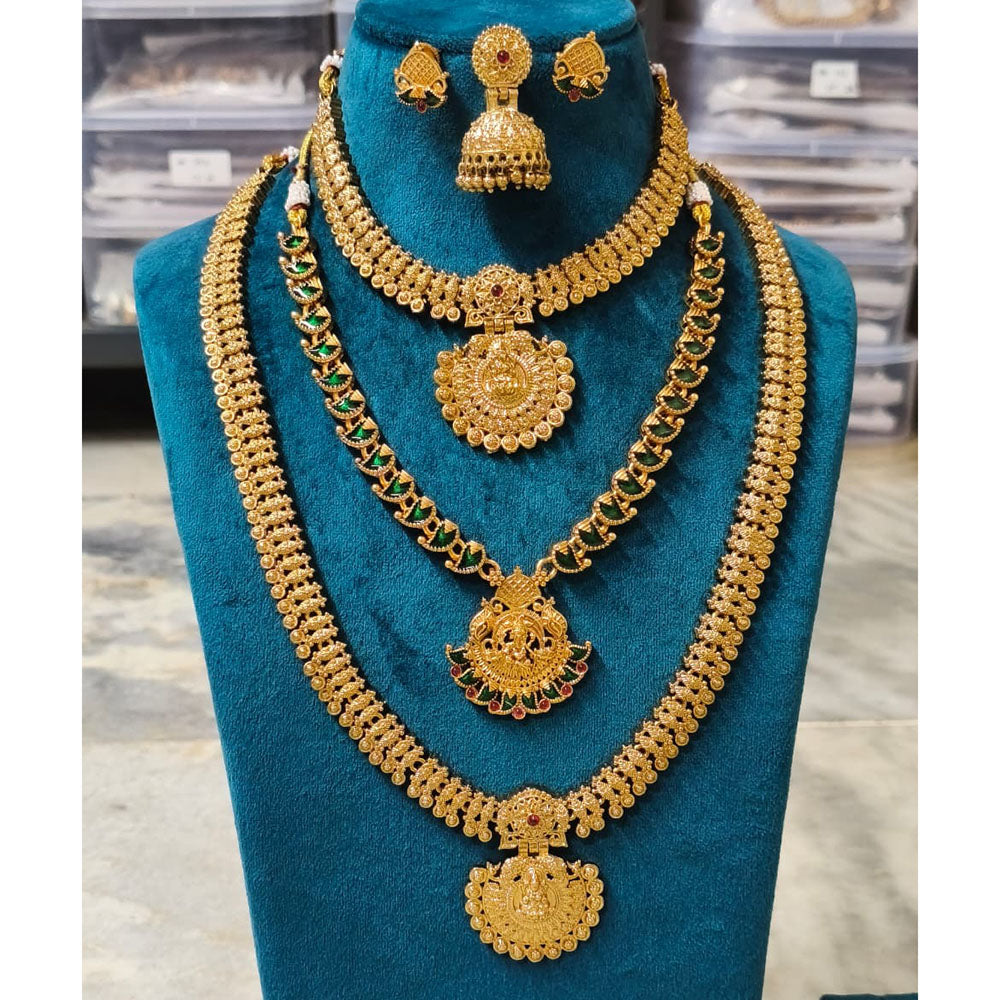 Joyful Jewel Art Heritage Style Matte Pota Stone Temple Collection Combo Set