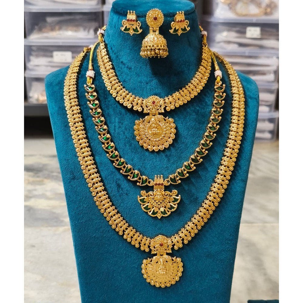 Joyful Jewel Art Heritage Style Matte Pota Stone Temple Collection Combo Set