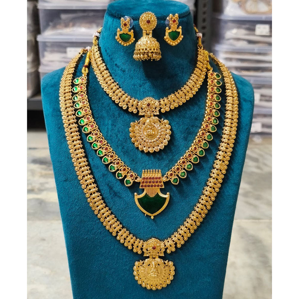 Joyful Jewel Art Heritage Style Matte Pota Stone Temple Collection Combo Set