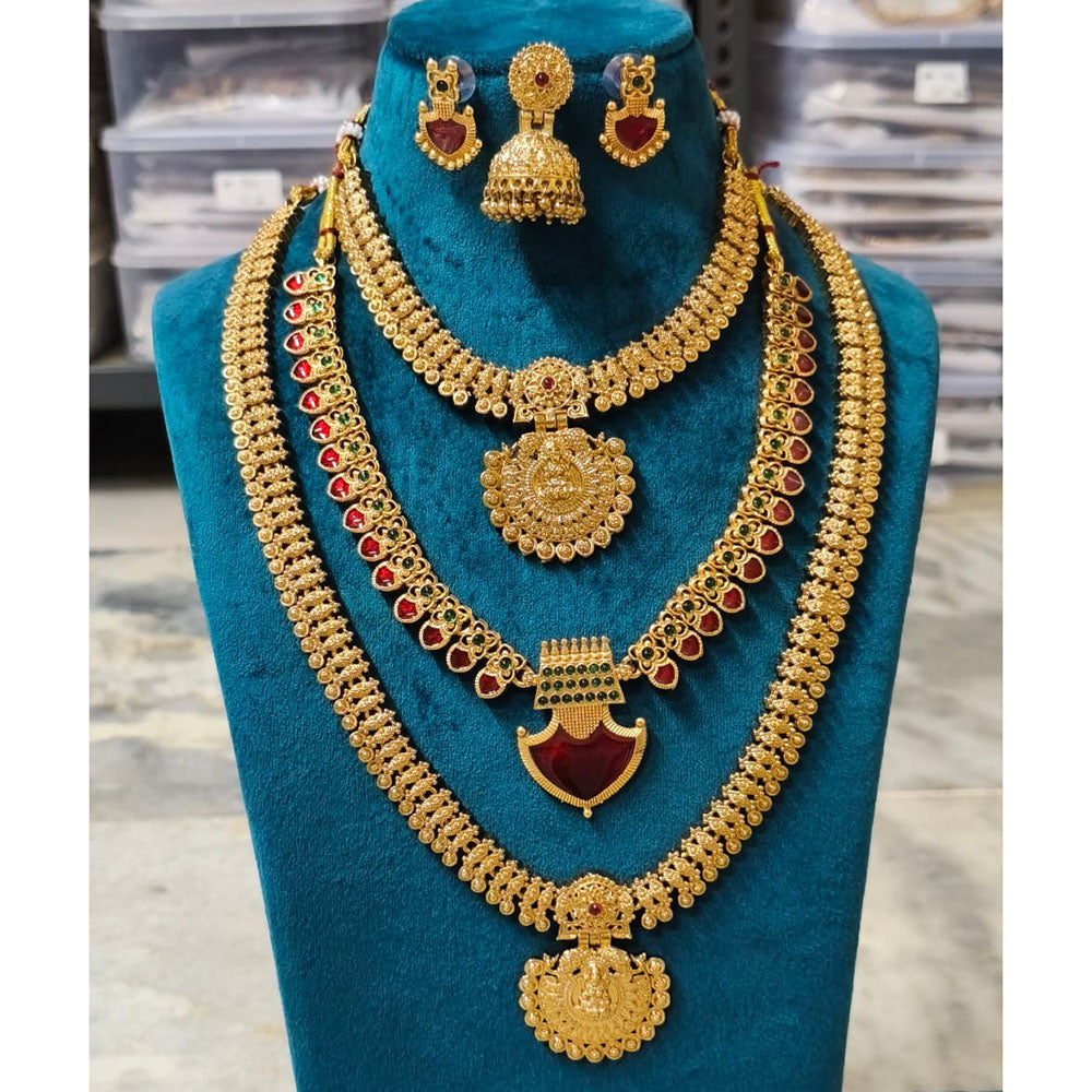 Joyful Jewel Art Heritage Style Matte Pota Stone Temple Collection Combo Set