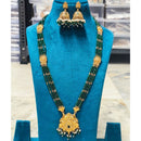 Joyful Jewel Art Heritage Style Matte Pota Stone Long Necklace Set