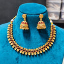 Joyful Jewel Art Traditional Matte Pota Stone Necklace Set