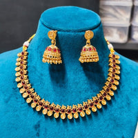 Joyful Jewel Art Traditional Matte Pota Stone Necklace Set