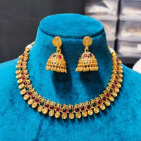 Joyful Jewel Art Traditional Matte Pota Stone Necklace Set