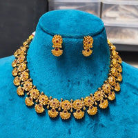 Joyful Jewel Art Traditional Matte Pota Stone Necklace Set