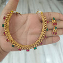 Joyful Jewel Art Traditional Matte Pota Stone Necklace Set