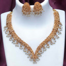 Joyful Jewel Art Traditional Matte Pearl Necklace Set