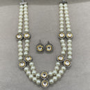 Amoliya Jewels Kundan & Pearl Necklace Set