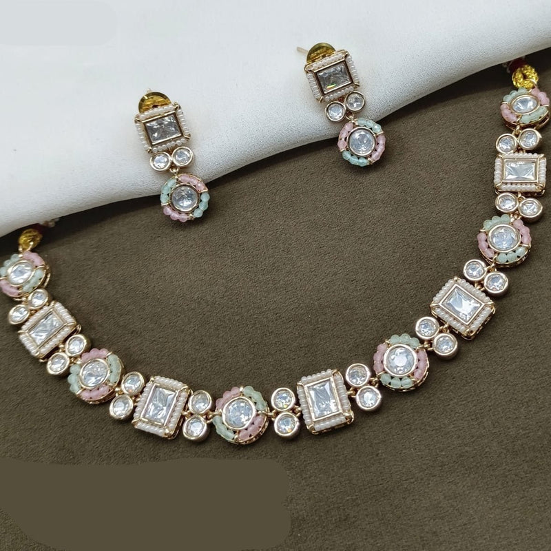 Amoliya Jewels Polki Kundan Necklace Set