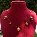 Amoliya Jewels Traditional Gold-Plated Kundan Pearl Necklace
