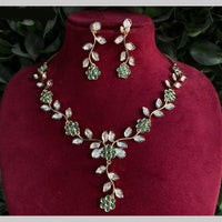 Amoliya Jewels Gold Plated Polki Kundan Timeless Wedding Collection Necklace Set