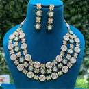 Amoliya Jewels Gold Plated Polki Kundan And Pearl Timeless Wedding Collection Necklace Set