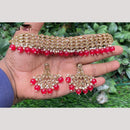 Amoliya Gold Plated Designer Crystal And Beads Choker Necklace Set
