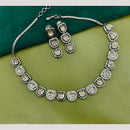 Amoliya Jewels Gold Plated Polki Kundan Necklace Set