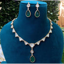 Amoliya Jewels Gold Plated Polki Kundan Necklace Set