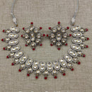 Amoliya Jewels Gold Plated Kundan Stone Necklace Set