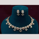 Amoliya Jewels Gold Plated Polki Kundan Necklace Set