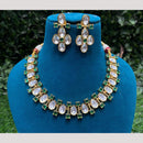 Amoliya Jewels Gold Plated Polki Kundan Necklace Set