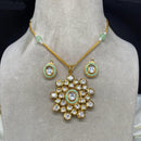 Amoliya Jewels Gold Plated Kundan Necklace Set